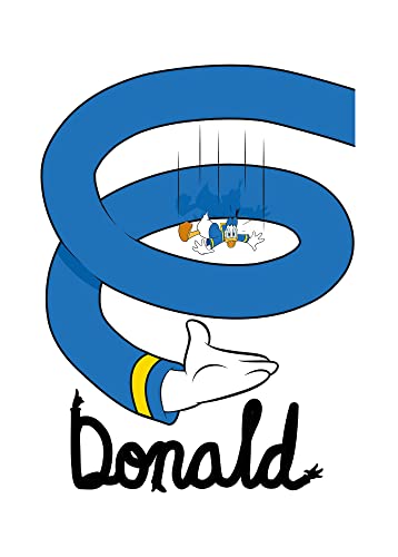 Komar Donald Duck Spiral - Größe: 50 x 70 cm, Wandbild, Poster, Kunstdruck (ohne Rahmen), Disney von Komar