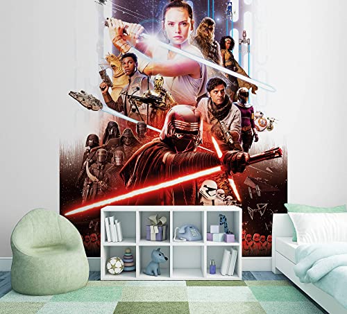 Fototapete - STAR WARS EP9 Movie Poster Rey - Größe 184 x 254 cm, Kinderzimmer, Krieg der Sterne von Komar