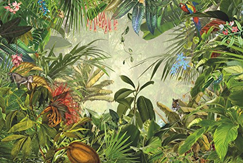 Komar Vlies Fototapete | INTO THE WILD | Größe: 368 x 248 cm (Breite x Höhe) | Kinderzimmer, Tapete, Regenwald, Dschungel, Tropic, Schlafzimmer, Wohnzimmer, Naturmotiv, Exotic | XXL4-031 Komar Vlies Fototapete | INTO THE WILD | Größe: 368 x 248 cm (Breite x Höhe) | Kinderzimmer, Tapete, Regenwald, Dschungel, Tropic, Schlafzimmer, Wohnzimmer, Naturmotiv, Exotic | XXL4-031 von Komar