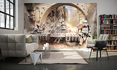 Komar Star Wars Vlies Fototapete TANKTROOPER | 400 x 250 cm | Tapete, Wand Dekoration, Sturmtruppler | 027-DVD4, Bunt von Komar