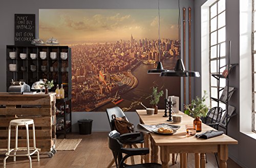 Komar Fototapete MANHATTAN | 254 x 184 cm | Tapete, Wand, Dekoration, Wandbelag, Wandbild, Wanddeko, Aussicht, Skyline, New York | 4-987 von Komar