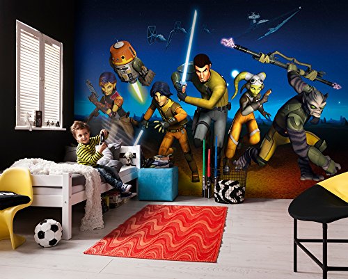 Komar Fototapete aus Papier | Star Wars Rebels Run | Star Wars, Disney, Kinderzimmer | Größe: 368 x 254 cm | 8-486 von Komar