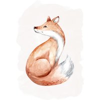 Komar Bild "Curious Fox", Natur, (1 St.), Wandbild zur Dekoration - ohne Rahmen von Komar