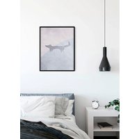 Komar Bild "Wild and Free Fox" Tiere 1 Stk. tlg. Wandbild zur Dekoration - ohne Rahmen von Komar