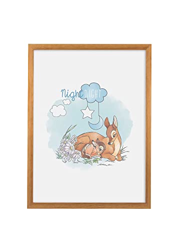 Komar Bilderrahmen Holz Oak mit Wandbild Bambi Good Night als Set - Größe: 30x40 cm - Wandbild, Dekoration, Reh, Kinder… Komar Bilderrahmen Holz Oak mit Wandbild Bambi Good Night als Set - Größe: 30x40 cm - Wandbild, Dekoration, Reh, Kinder… von Komar