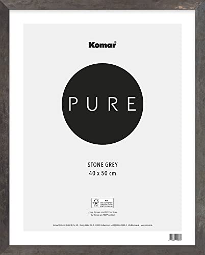 Komar Bilderrahmen Holz Stone Grey 40 x 50 cm - mit hochtransparentem bruchsicherem Kunststoff/Acrylglas - grau - Fotorahmen, Wandrahmen - BI-4050-ST-GR Komar Bilderrahmen Holz Stone Grey 40 x 50 cm - mit hochtransparentem bruchsicherem Kunststoff/Acrylglas - grau - Fotorahmen, Wandrahmen - BI-4050-ST-GR von Komar