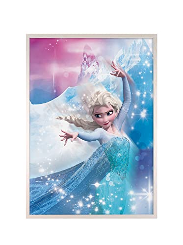 Komar Bilderrahmen Holz White mit Wandbild Frozen 2 Elsa Action als Set - Größe: 50x70 cm - Wandbild, Dekoration, Eiskönigin, Disney Komar Bilderrahmen Holz White mit Wandbild Frozen 2 Elsa Action als Set - Größe: 50x70 cm - Wandbild, Dekoration, Eiskönigin, Disney von Komar