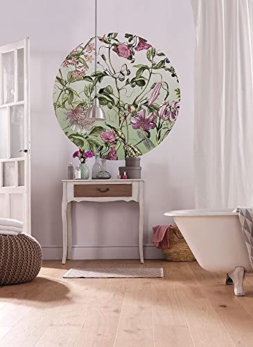 Komar DOT runde und selbstklebende Vlies Fototapete - Louloudi - Ø Durchmesser 125 cm - Blumen, Tapete, Wandtattoo, Schlafzimmer, Wohnzimmer, Wanddeko - D1-075 Komar DOT runde und selbstklebende Vlies Fototapete - Louloudi - Ø Durchmesser 125 cm - Blumen, Tapete, Wandtattoo, Schlafzimmer, Wohnzimmer, Wanddeko - D1-075 von Komar