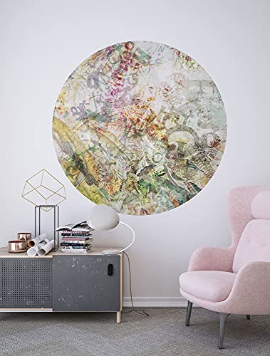 Komar DOT runde und selbstklebende Vlies Fototapete - Round Stories - Ø Durchmesser 125 cm - Floral, Blumen, Tapete, Wandtattoo, Schlafzimmer, Wohnzimmer, Wanddeko - D1-080 Komar DOT runde und selbstklebende Vlies Fototapete - Round Stories - Ø Durchmesser 125 cm - Floral, Blumen, Tapete, Wandtattoo, Schlafzimmer, Wohnzimmer, Wanddeko - D1-080 von Komar
