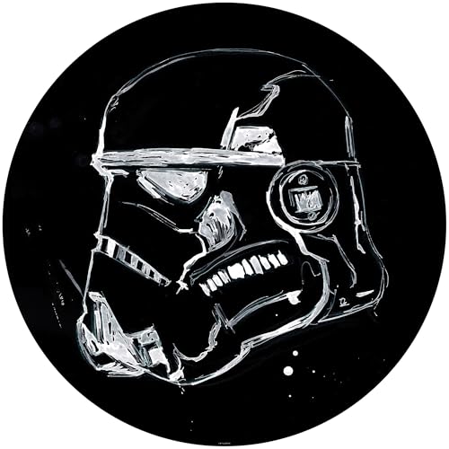 Komar DOT runde und selbstklebende Vlies Fototapete - Star Wars Ink Stormtrooper - Ø Durchmesser 125 cm - Kinderzimmer, Wandtattoo - DD1-022 Komar DOT runde und selbstklebende Vlies Fototapete - Star Wars Ink Stormtrooper - Ø Durchmesser 125 cm - Kinderzimmer, Wandtattoo - DD1-022 von Komar