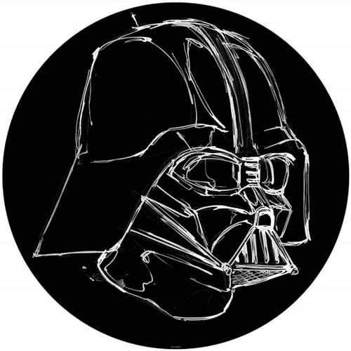 Komar DOT runde und selbstklebende Vlies Fototapete - Star Wars Ink Vader - Ø Durchmesser 125 cm - Kinderzimmer, Wandtattoo - DD1-021 Komar DOT runde und selbstklebende Vlies Fototapete - Star Wars Ink Vader - Ø Durchmesser 125 cm - Kinderzimmer, Wandtattoo - DD1-021 von Komar