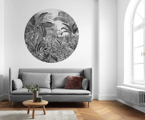 Komar DOT runde und selbstklebende Vlies Fototapete - Wild Woods - Ø Durchmesser 125 cm - Regenwald, Dschungel, Tapete, Wandtattoo, Schlafzimmer, Wohnzimmer, Wanddeko - D1-087 Komar DOT runde und selbstklebende Vlies Fototapete - Wild Woods - Ø Durchmesser 125 cm - Regenwald, Dschungel, Tapete, Wandtattoo, Schlafzimmer, Wohnzimmer, Wanddeko - D1-087 von Komar