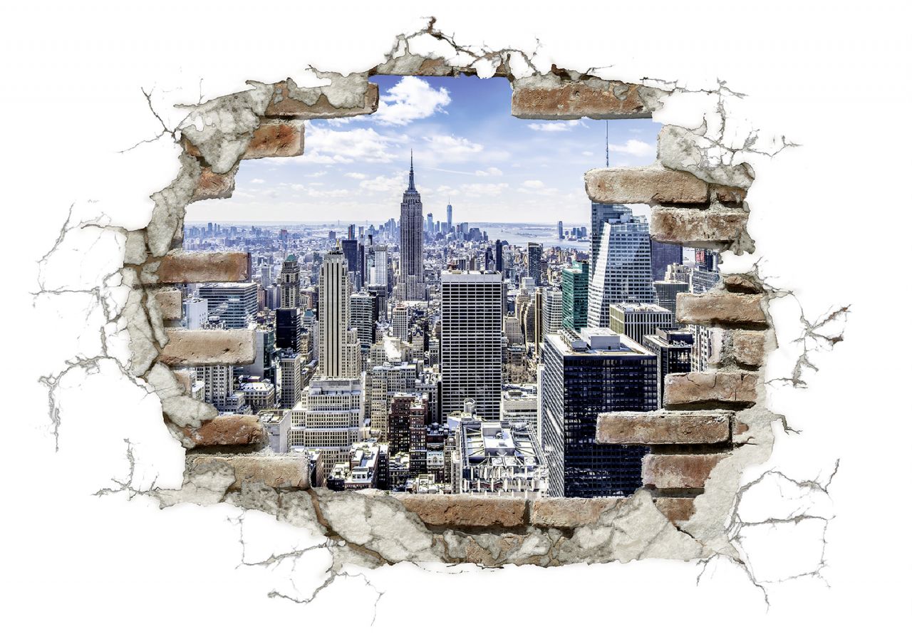 Komar Decosticker Break Out NYC 100 x 70 cm Komar Decosticker Break Out NYC 100 x 70 cm von Komar