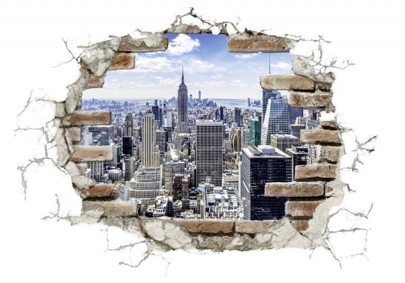 Komar Decosticker Break Out NYC 100 x 70 cm von Komar