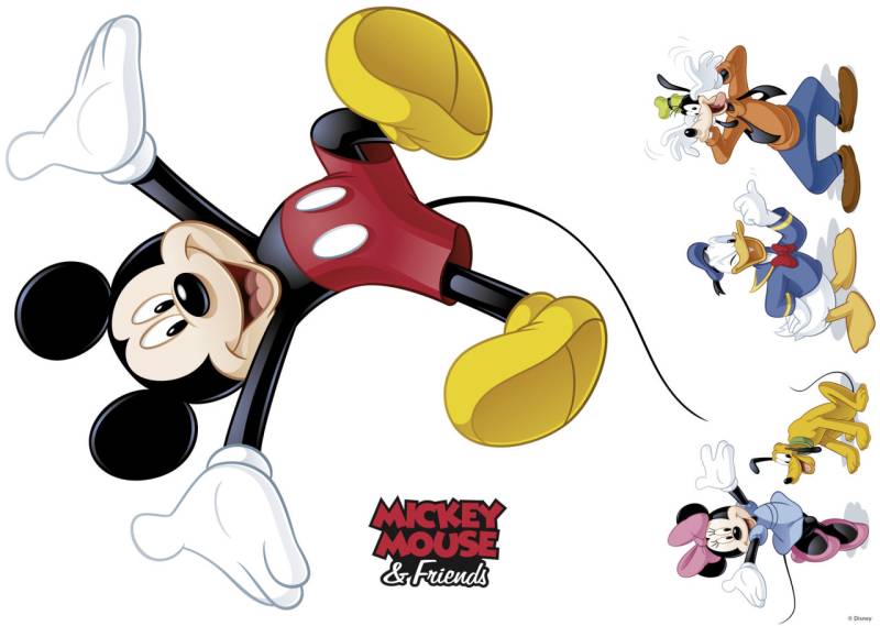 Komar Decosticker Friends Mickey Maus 50 x 70 cm von Komar