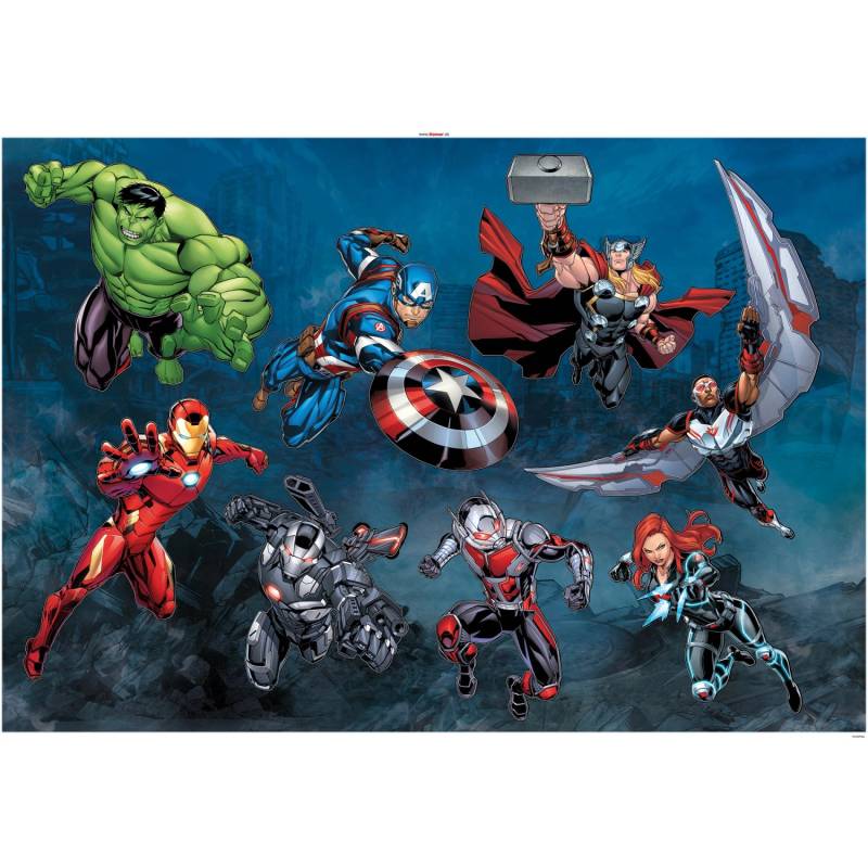 Komar Deko-Sticker Avengers Action 100 x 70 cm gerollt von Komar