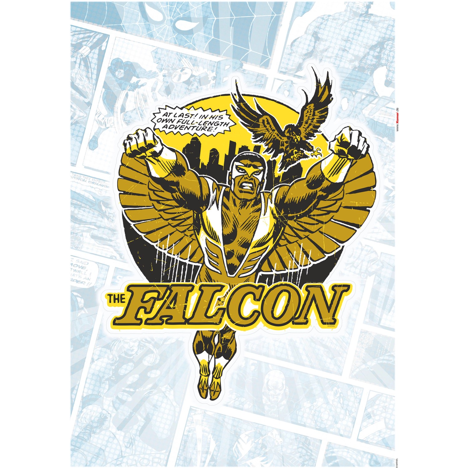 Komar Deko-Sticker Falcon Classic 50 x 70 cm gerollt Komar Deko-Sticker Falcon Classic 50 x 70 cm gerollt von Komar