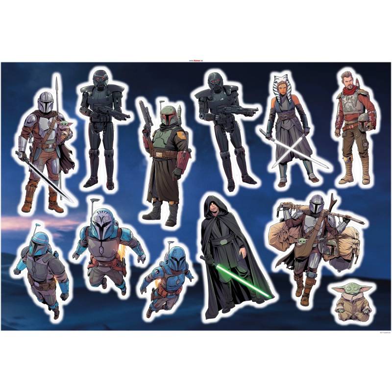 Komar Deko-Sticker Mandalorian Figures 100 x 70 cm von Komar