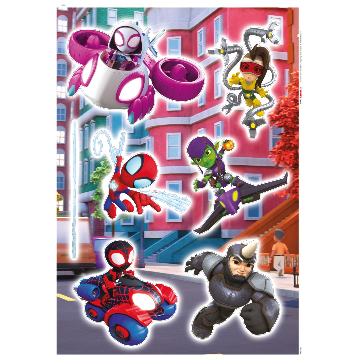 Komar Deko-Sticker Spiderman Chasing von Komar