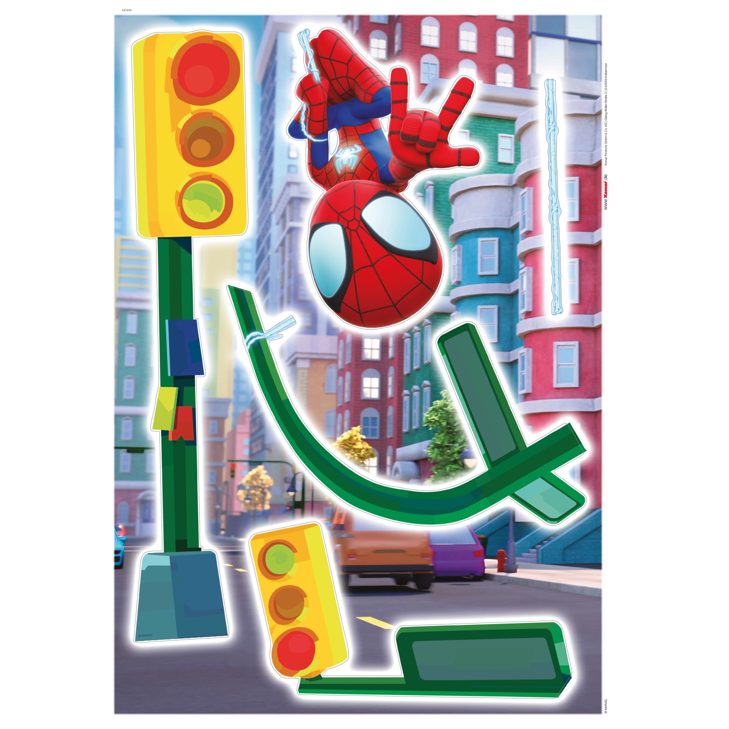 Komar Deko-Sticker Spiderman Lamp Swing von Komar