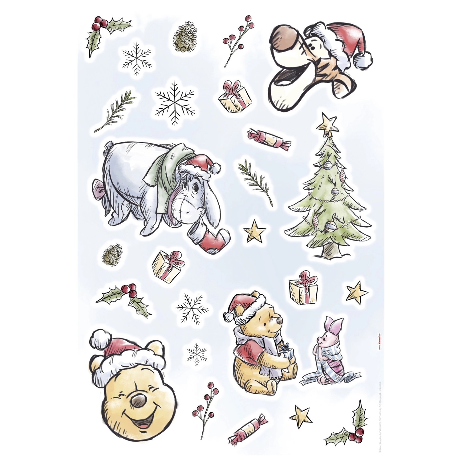 Komar Deko-Sticker Winnie Pooh Christmas 50 cm x 70 cm Komar Deko-Sticker Winnie Pooh Christmas 50 cm x 70 cm von Komar