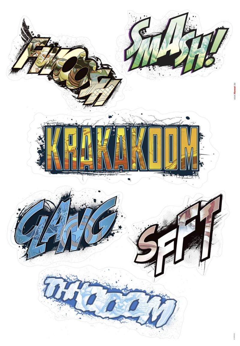 Komar Dekosticker Avengers Sounds 50 x 70 cm von Komar