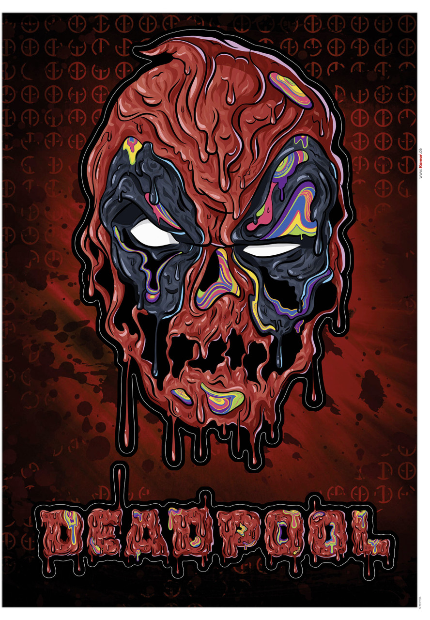 Komar Dekosticker Deadpool Meltpool 50 x 70 cm Komar Dekosticker Deadpool Meltpool 50 x 70 cm von Komar