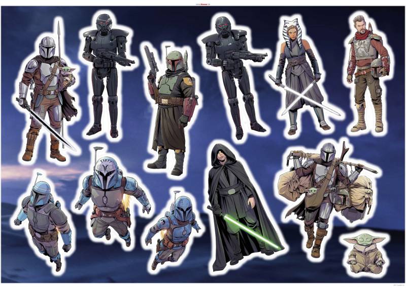 Komar Dekosticker Mandalorian Iconic 100 x 70 cm von Komar