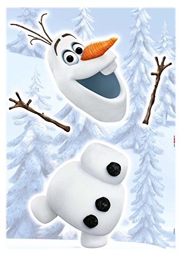 Komar - Disney - Deco-Sticker FROZEN OLAF - 50 x 70 cm - Wandtattoo, Wandsticker, Wandbild, Eiskönigin, Schneemann, Elsa - 14045h von Komar