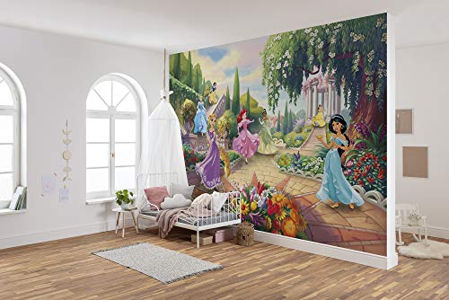 Komar Disney Fototapete | Princess Park | Größe: 368 x 254 cm (Breite x Höhe) | Mädchen, Prinzessin, Tapete, Kinder, Wand, Kinderzimmer, Dekoration | 8-4109 von Komar