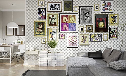 Komar Disney Vlies Fototapete MICKEY ART COLLECTION | 400 x 250 cm | Tapete, Wand Dekoration, Micky Maus, Kinderzimmer, Kindertapete | 025-DVD4 von Komar