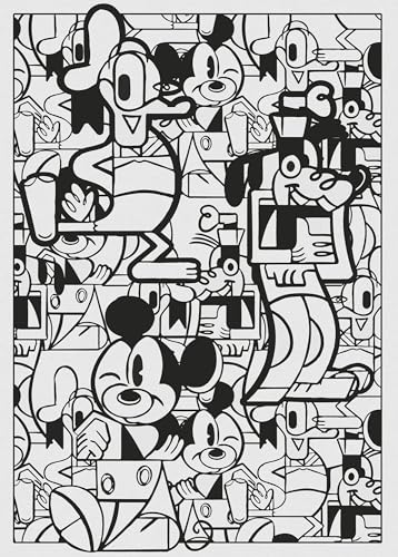 Komar Disney Vlies Fototapete - Mickey Constructive - Größe: 200 x 280 cm (Breite x Höhe) - Kinderzimmer, Tapete, Kindertapete, Wandtapete - IADX4-058 von Komar
