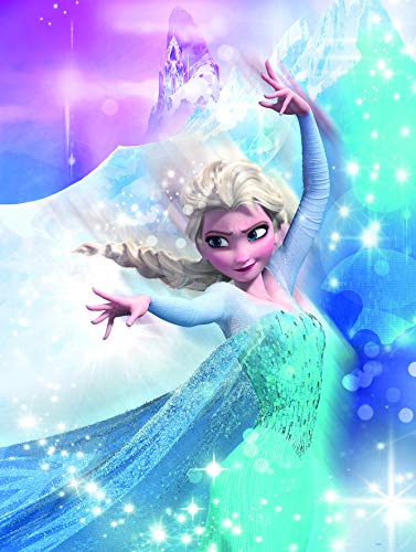 Komar Disney Wandbild Frozen 2 ELSA Action | Kinderzimmer, Babyzimmer, Dekoration, Kunstdruck | ohne Rahmen | WB075-30x40 | Größe: 30 x 40 cm (Breite x Höhe), Bunt von Komar
