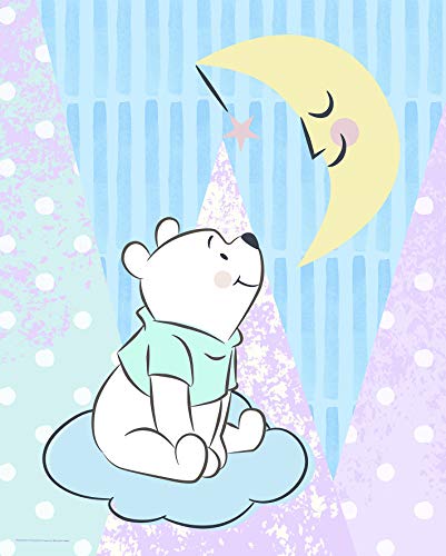 Komar Disney Wandbild Winnie Pooh Moon | Kinderzimmer, Babyzimmer, Dekoration, Kunstdruck | ohne Rahmen | WB087-40x50 | Größe: 40 x 50 cm (Breite x Höhe) von Komar
