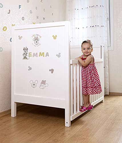 Komar Disney Wandtattoo Mickey Alphabet - 50 x 70 cm (Breite x Höhe) - 56 Teile - Deco-Sticker, Wandaufkleber, Wandsticker, Wanddeko, Kinderzimmer - 14110h von Komar