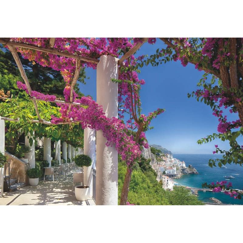 Komar Fototapete Amalfi Blau Grün und Rosa 368 x 254 cm 611027 Komar Fototapete Amalfi Blau Grün und Rosa 368 x 254 cm 611027 von Komar