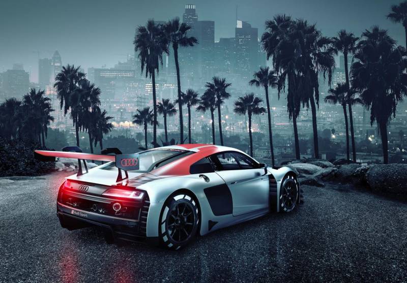 Komar Fototapete Audi R8 Los Angeles 368 x 254 cm von Komar