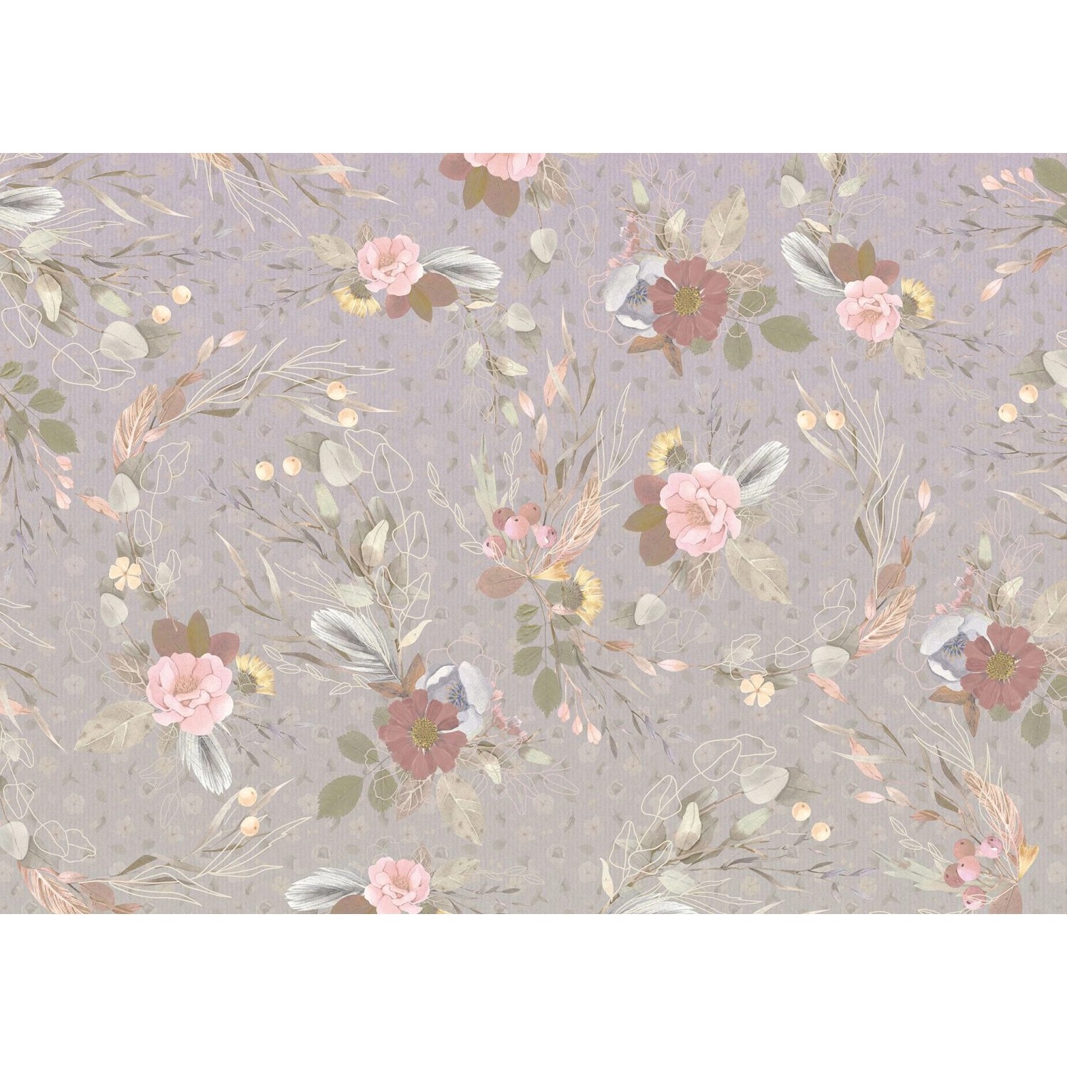 Komar Fototapete Endless Spring Violett und Rosa 350 x 250 cm 611214 Komar Fototapete Endless Spring Violett und Rosa 350 x 250 cm 611214 von Komar