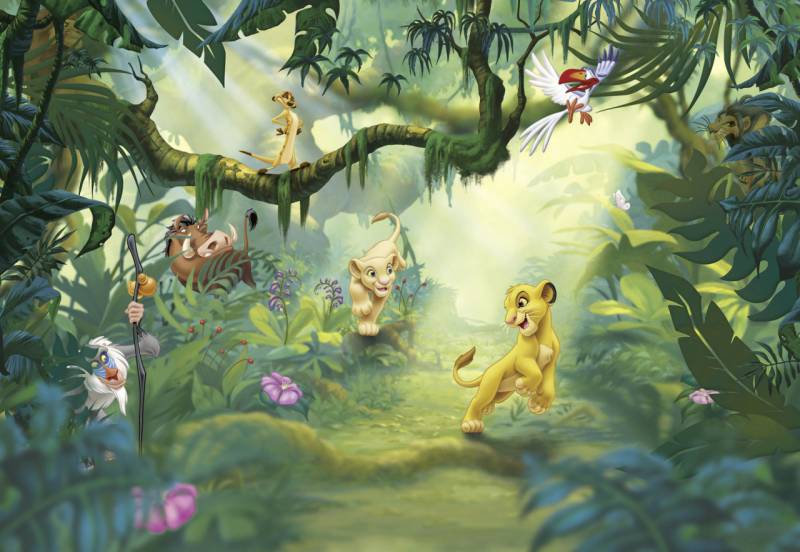 Komar Fototapete Lion King Jungle 368 x 254 cm von Komar