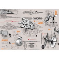 Komar Fototapete "STAR WARS Blueprints" von Komar