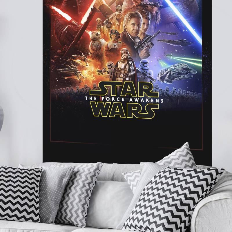 Komar Fototapete Star Wars Movie Poster 200 x 120 cm Digitaldrucktapete Vlies Das Erwachen der Macht Komar Fototapete Star Wars Movie Poster 200 x 120 cm Digitaldrucktapete Vlies Das Erwachen der Macht von Komar