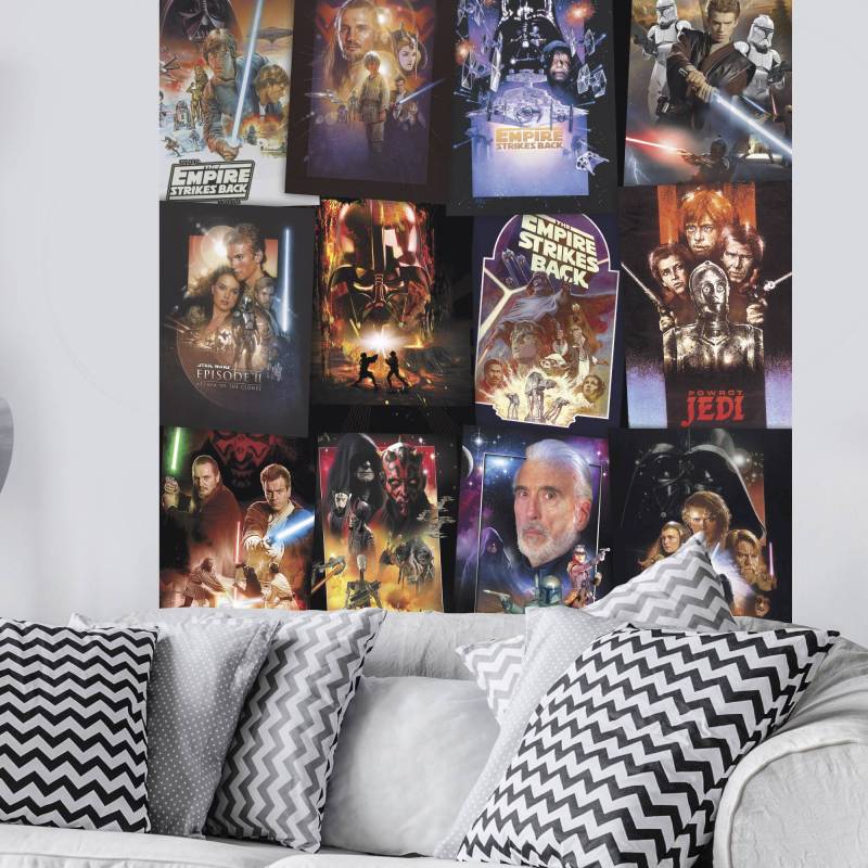 Komar Fototapete Star Wars Posters 200 x 120 cm Vlies Posters Galaxis Poster Collage Komar Fototapete Star Wars Posters 200 x 120 cm Vlies Posters Galaxis Poster Collage von Komar