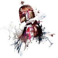 Komar Vliestapete "Star Wars Watercolor Boba Fett" von Komar