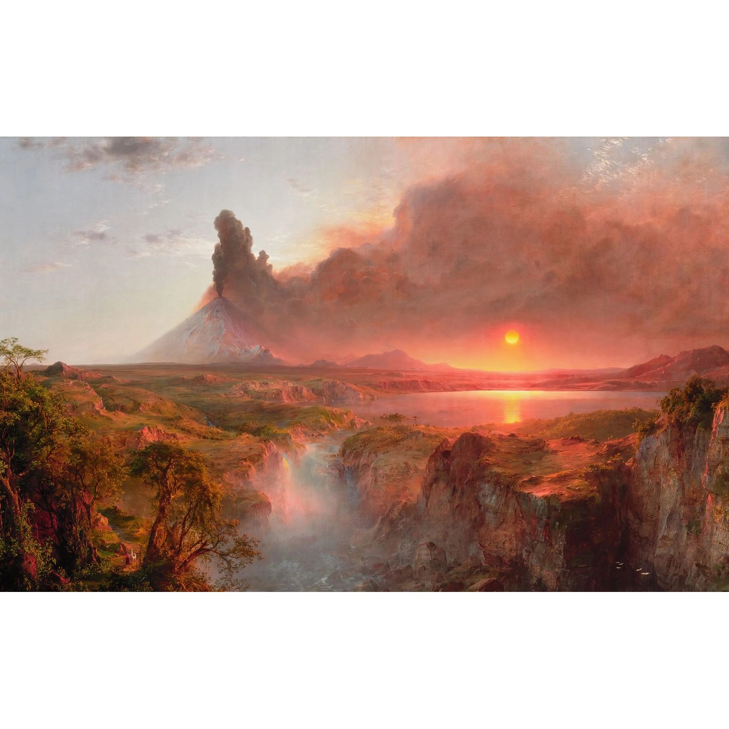 Komar Fototapete The Andes Grau Rosa und Grün 400 x 250 cm 610029 Komar Fototapete The Andes Grau Rosa und Grün 400 x 250 cm 610029 von Komar
