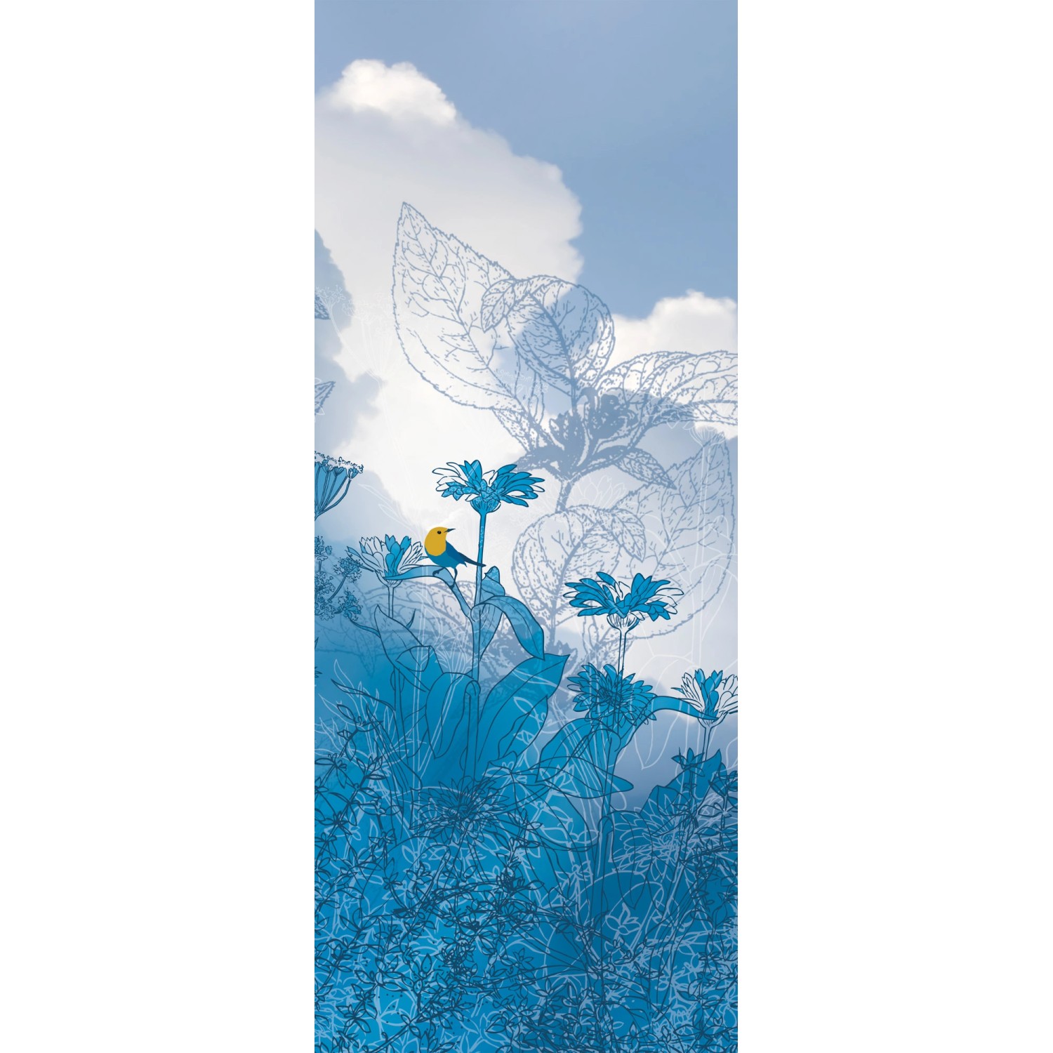 Komar Fototapete Vlies Blue Sky Panel 100 x 250 cm  100 x 250 cm von Komar