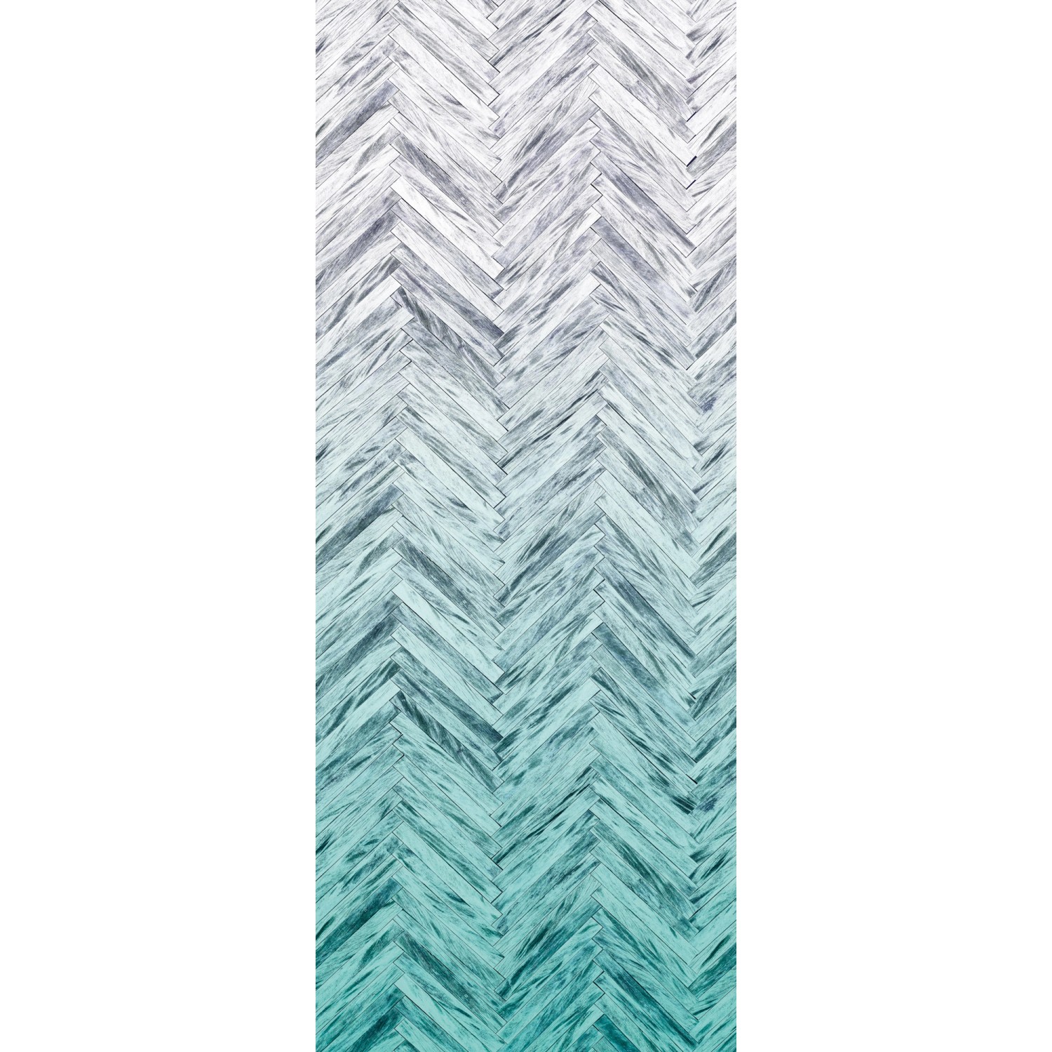 Komar Fototapete Vlies Herringbone Mint Panel  100 x 250 cm von Komar