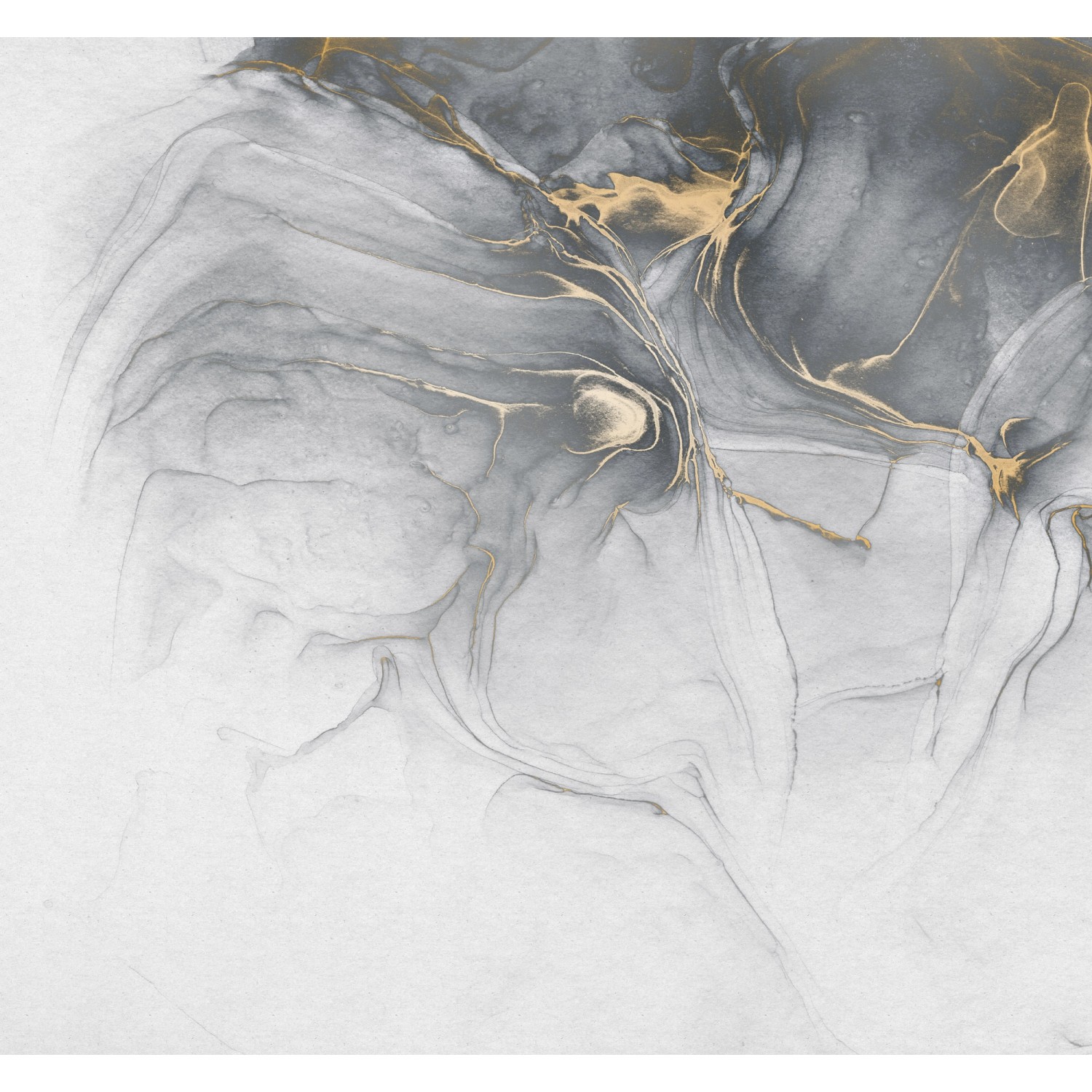 Komar Fototapete Vlies Ink Gold Fluid  300 x 280 cm von Komar