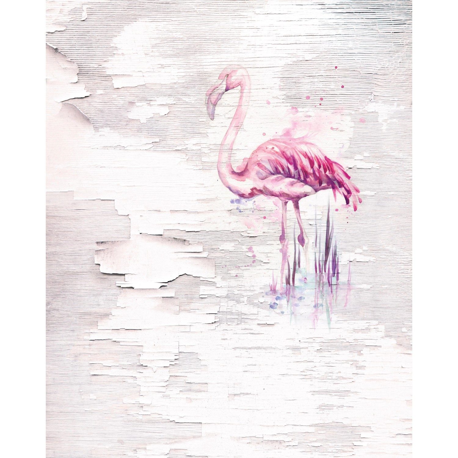 Komar Fototapete Vlies Pink Flamingo  200 x 250 cm von Komar