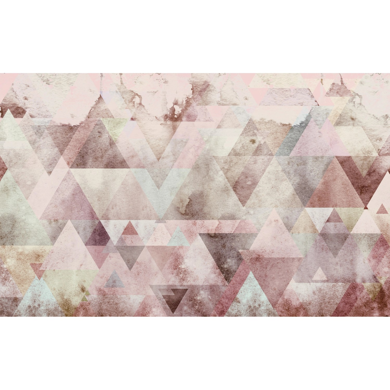 Komar Fototapete Vlies Triangles Red  400 x 250 cm von Komar
