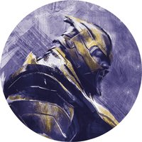 Komar Fototapete "Vlies selbstklebend - Avengers Painting Thanos - Größe 125 x 125 cm", bedruckt, Kinderzimmer von Komar